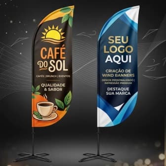 Projeto de design para Café do Sol · Wind banners